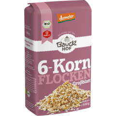 Bauckhof Demeter 6-Korn-Flocken ohne Weizen 500 g 