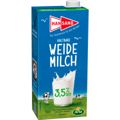 Hansano Haltbare Weidemilch 3,5% Fett 1 l 