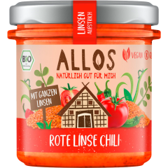 Allos Bio Linsen-Aufstrich Rote Linsen Chili 140 g 