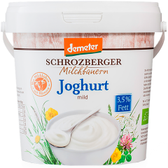 Schrozberger Milchbauern Demeter Joghurt mild 3,5 % Fett 1 kg 