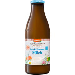 Schrozberger Milchbauern Demeter Frische fettarme Milch 1,5 % Fett 1 l 