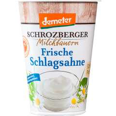 Schrozberger Milchbauern Demeter Frische Schlagsahne 32 % Fett 200 g 