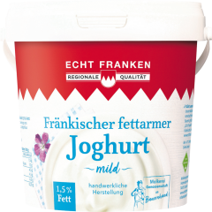 Echt Franken Joghurt Natur 1,5 % Fett 1 kg 
