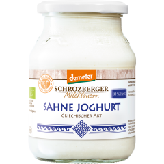 Schrozberger Milchbauern Demeter Sahnejoghurt 500 g 