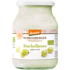 Schrozberger Milchbauern Demeter Joghurt Stachelbeere 500 g 