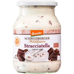 Schrozberger Milchbauern Demeter Stracciatella Joghurt mild 3,5 % Fett 500 g 