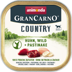 animonda Gran Carno Adult Country Huhn+Wild+Pastinake 150 g 
