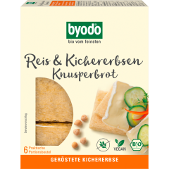 BYODO Bio Reis & Kichererbsen Knusperbrot 8 Stück 