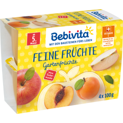 Bebivita Feine Früchte Gartenfrüchte nach 4. Monat 4 x 100 g 
