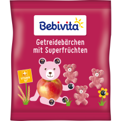 Bebivita Knabber Mich! Getreide-Bärchen mit Superfrüchten ab 1 Jahr 30 g 