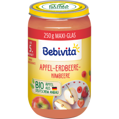 Bebivita Bio Apfel-Erdbeere-Himbeere ab 5. Monat 250 g 