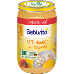Bebivita Bio Apfel-Mango mit Vollkorn ab 6. Monat 250 g 