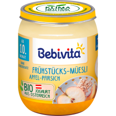 Bebivita Bio Frühstücks-Müesli Apfel-Pfirsich ab 10.Monat 160 g 
