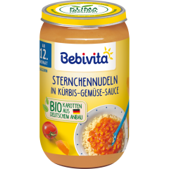 Bebivita Bio Menü Sternchennudeln in Kürbis-Gemüse-Sauce ab 12. Monat 250 g 
