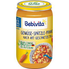 Bebivita Bio Gemüse-Spätzle-Pfanne nach Art Geschnetzeltem ab 12. Monat 250 g 