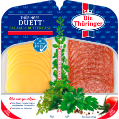 Die Thüringer Thüringer Duett Salami & Butterkäse 100 g 