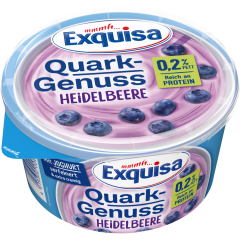Exquisa Quark Genuss Heidelbeere 0,2 % Fett 500 g 