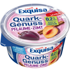 Exquisa Quark Genuss Winter Pflaume-Zimt 0,2 % Fett 500 g 