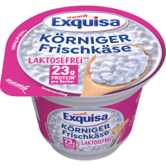 Exquisa Körniger Frischkäse Laktosefrei Natur 4 % Fett absolut 175 g 
