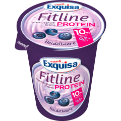 Exquisa Fitline Quark-Joghurt-Creme Protein Heidelbeere 0,2 % Fett 400 g 