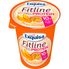 Exquisa Fitline Quark-Joghurt-Creme Protein Pfirsich-Maracuja 0,2 % Fett 400 g 