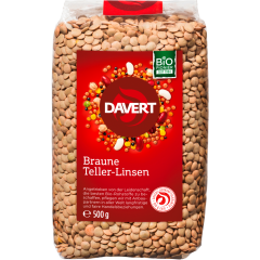 Davert Bio Braune Teller-Linsen 500 g 