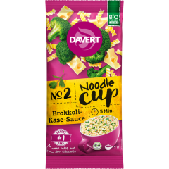 Davert Bio Noodle-Cup Brokkoli-Käse-Sauce 64 g 