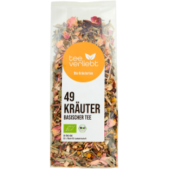 teeverliebt Bio Basischer Tee 49 Kräuter 90 g 