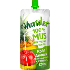 Wunder 100 % Mus Apfel Ananas 120 g 
