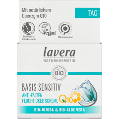 lavera Basis Sensitiv Anti-Falten Feuchtigkeitscreme Q10 50 ml 
