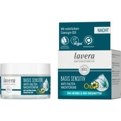 lavera Basis Sensitiv Anti-Falten Nachtcreme Q10 50 ml 