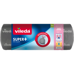 Vileda Super+ Müllbeutel mit Zugband 20 l 15 Stück 