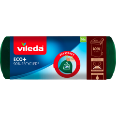 Vileda Eco+ Müllbeutel mit Zugband 100 l 10 Stück 