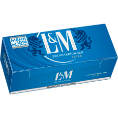 L&M Blue Label Tubes Extra Filterhülsen 250 Stück 