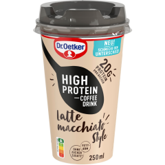 Dr.Oetker High Protein Coffee Drink Latte Macchiato Style 250 ml 