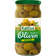KATTUS Grüne Oliven entsteint 345 g 