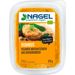 Nagel Bio Veganer Brotaufstrich Hummus 170 g 