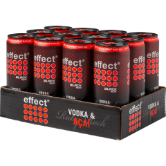 effect Vodka Black Acai 10 % vol. 0,33 l - Klarsicht- / Packung 12 x          0.330L 