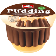 müller Schoko Pudding mit Vanillesoße 450 g 