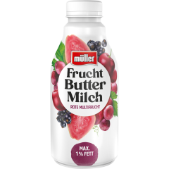 müller Fruchtbuttermilch Rote Multifrucht max. 1 % Fett 500 g 