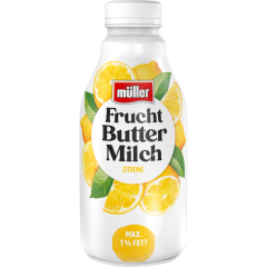 müller Fruchtbuttermilch Zitrone  max. 1 % Fett 500 g 