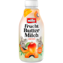 müller Fruchtbuttermilch limitiert Mango-Papaya 500 g 