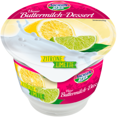 Sachsenmilch Unser Buttermilch-Dessert Zitrone Limette 200 g 