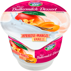 Sachsenmilch Unser Buttermilch-Dessert Aprikose-Mango Vanille 200 g 
