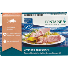 Fontaine MSC Weißer Thunfisch in Bio-Sonnenblumenöl 120 g 