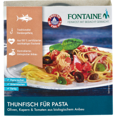 Fontaine MSC Thunfisch für Pasta mit Oliven, Kapern & Tomate 200 g 