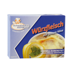 Schwarzbach Feinkost Würzfleisch mit feinem Käse 165 g 