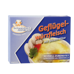Schwarzbach Feinkost Geflügelwürzfleisch mit feinem Käse 165 g 
