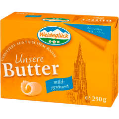 Weideglück Unsere Butter mildgesäuert 250 g 