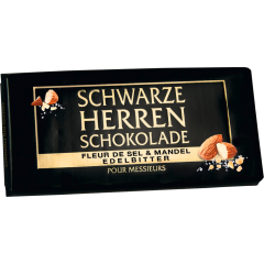 Schwarze Herren Schwarze Herren Schokolade Fleur de Sel & Mandel 100 g 
